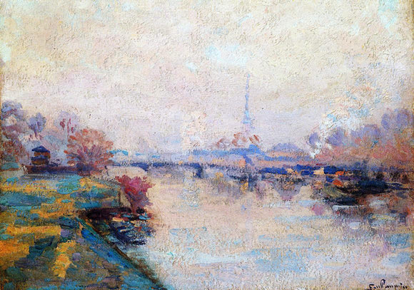  Armand Guillaumin The Banks of the Seine at Paris - Art Print