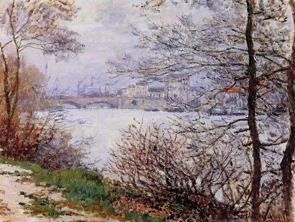  Claude Oscar Monet The Banks of the Seine, Ile de la Grande-Jatte - Art Print