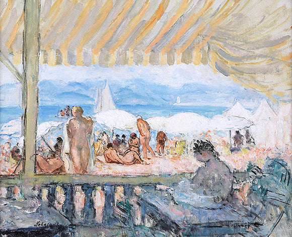  Henri Lebasque The Bar at the Beach - Art Print
