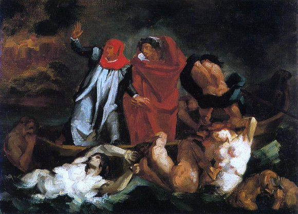  Paul Cezanne The Barque of Dante (after Delacroix) - Art Print