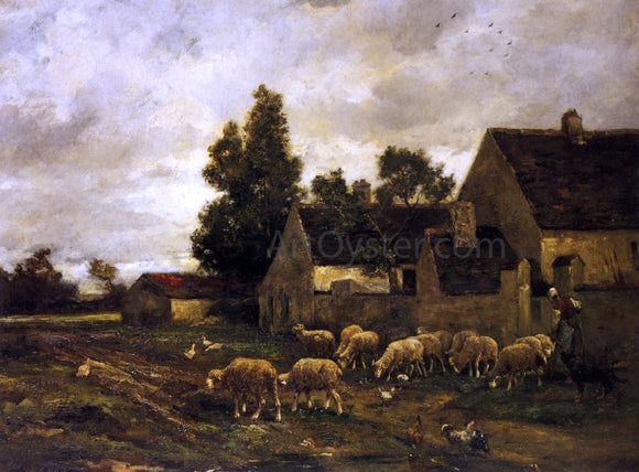  Charles Francois Daubigny The Barrel maker (also known as Le Tonnelier) - Art Print