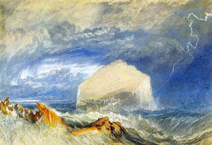 Joseph William Turner The Bass Rock (for "The Provincial Antiquities of Scotland") - Art Print