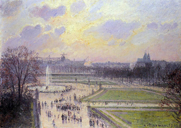  Camille Pissarro The Bassin des Tuileries: Afternoon - Art Print