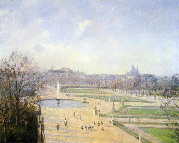  Camille Pissarro The Bassin des Tuileries: Afternoon, Sun - Art Print
