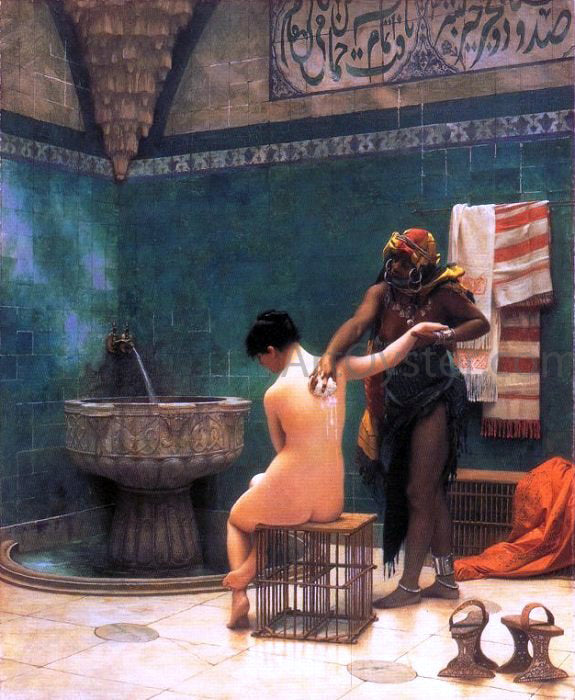  Jean-Leon Gerome The Bath - Art Print