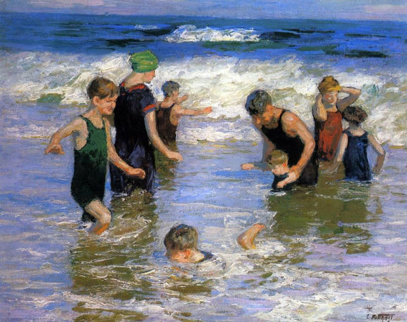  Edward Potthast The Bathers - Art Print