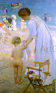  Emanuel Phillips Fox The Bathing Hour - Art Print