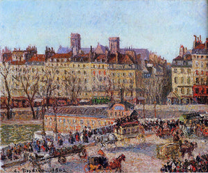  Camille Pissarro The Baths of Samaritaine, Afternoon - Art Print