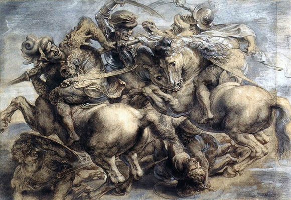  Leonardo Da Vinci The Battle of Anghiari - Art Print