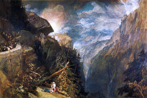  Joseph William Turner The Battle of Fort Rock, Val d'Aouste, Piedmont - Art Print