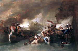  Benjamin West The Battle of La Hogue - Art Print