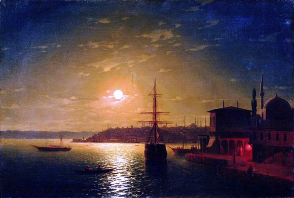  Ivan Constantinovich Aivazovsky The Bay Golden Horn, Turkey - Art Print