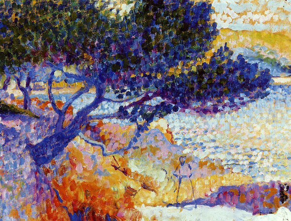  Henri Edmond Cross The Bay of Cavaliere (study) - Art Print