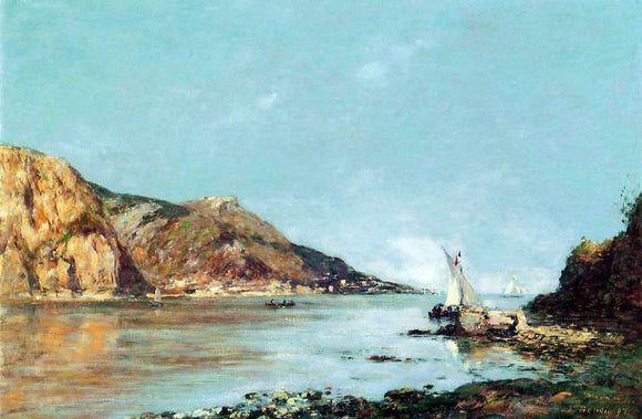  Eugene-Louis Boudin The Bay of Fourmis, Beaulieu - Art Print
