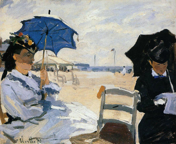 Claude Oscar Monet The Beach at Trouville - Art Print