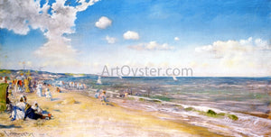  William Merritt Chase The Beach at Zandvoort (also known as The Beach) - Art Print