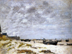  Eugene-Louis Boudin The Beach, Berck - Art Print