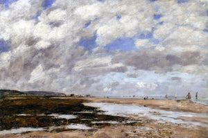  Eugene-Louis Boudin The Beach, Deauville - Art Print