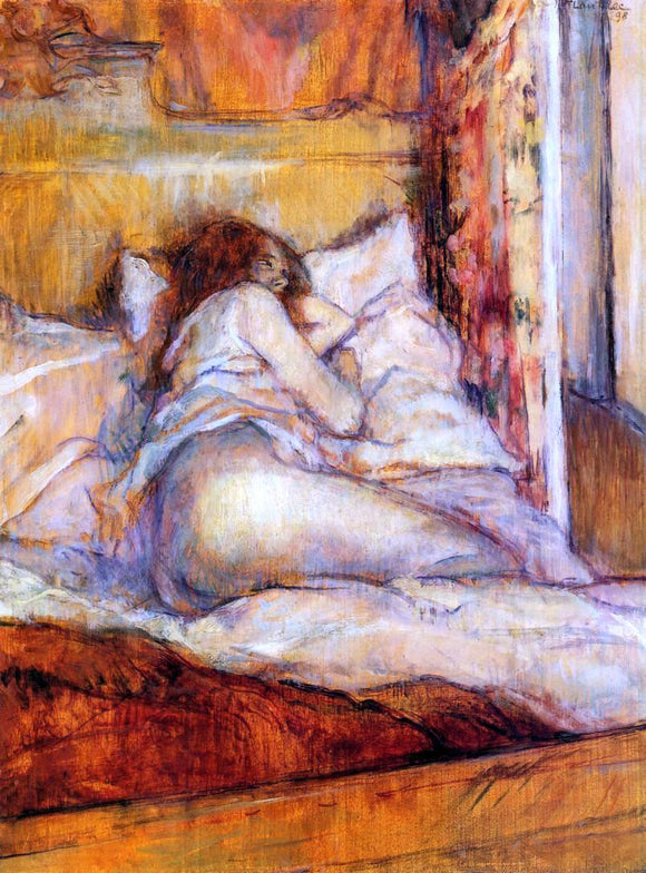  Henri De Toulouse-Lautrec Bed - Art Print