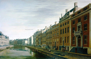  Gerrit Adriaensz Berckheyde The Bend in the Herengracht near the Nieuwe Spiegelstraat, Amsterdam - Art Print
