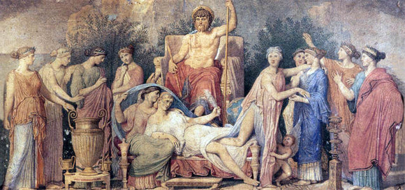  Jean-Auguste-Dominique Ingres The Birth of the Last Muse - Art Print