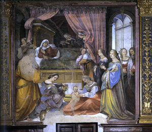  Girolamo Del Pacchia The Birth of the Virgin - Art Print