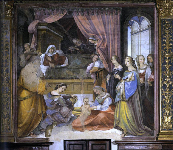  Girolamo Del Pacchia The Birth of the Virgin - Art Print