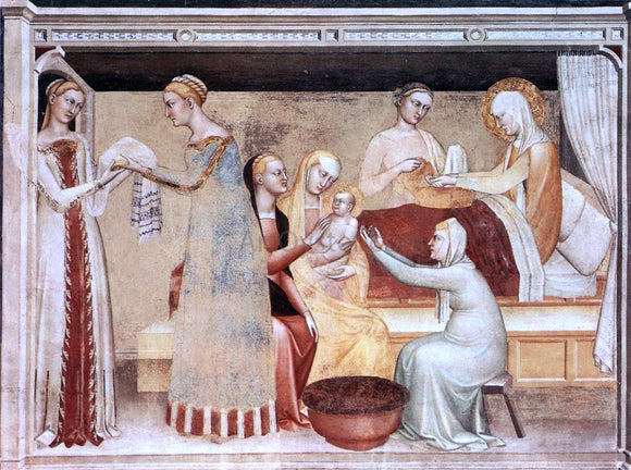  Giovanni Da Milano The Birth of the Virgin - Art Print