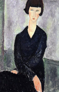  Amedeo Modigliani The Black Dress - Art Print