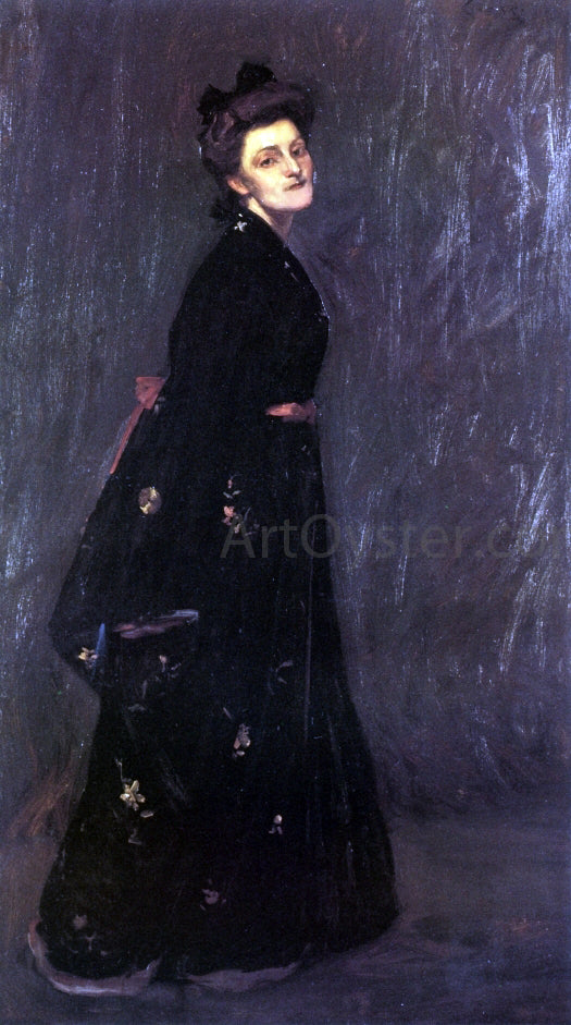  William Merritt Chase The Black Kimono - Art Print