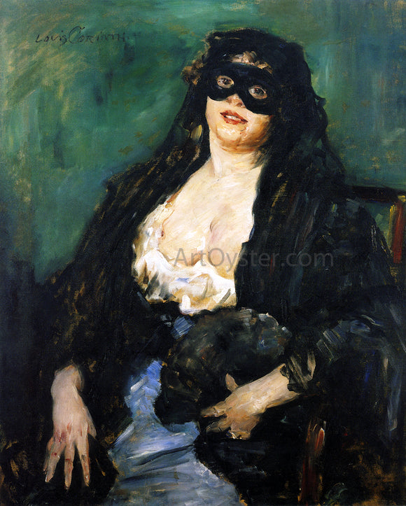  Lovis Corinth The Black Mask - Art Print