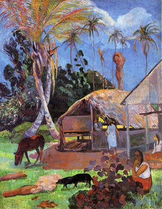  Paul Gauguin The Black Pigs - Art Print