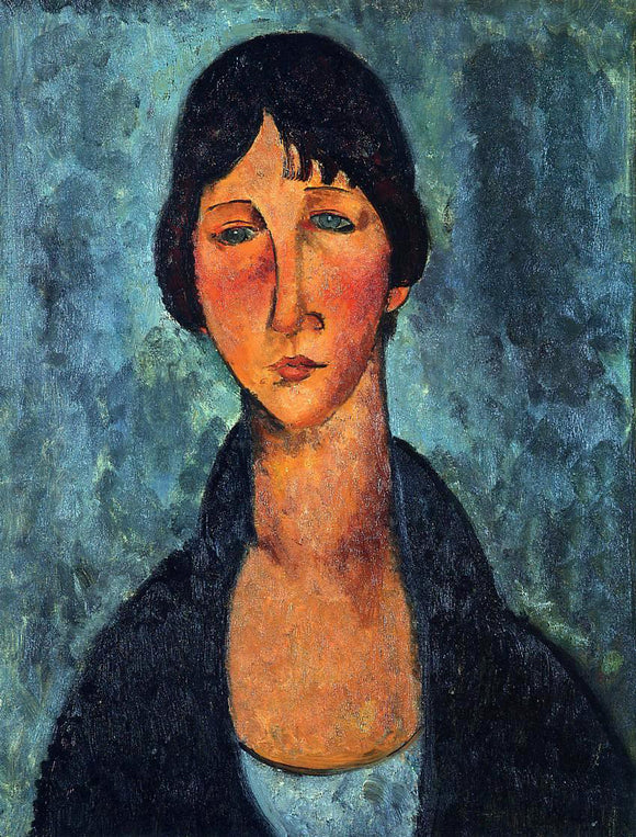  Amedeo Modigliani The Blue Blouse - Art Print