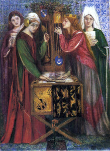  Dante Gabriel Rossetti The Blue Closet - Art Print