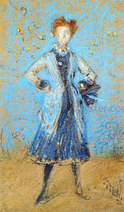  James McNeill Whistler The Blue Girl - Art Print