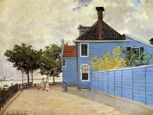  Claude Oscar Monet The Blue House at Zaandam - Art Print
