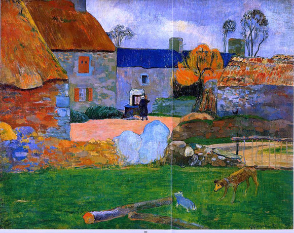  Paul Gauguin The Blue Roof - Art Print