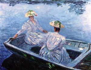  Claude Oscar Monet A Blue Row Boat - Art Print
