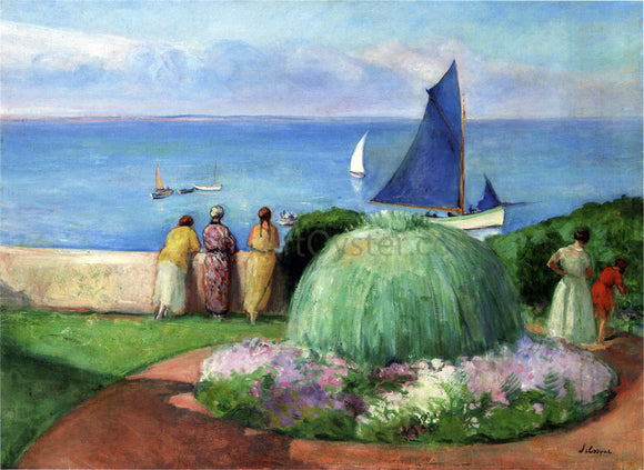  Henri Lebasque The Blue Sail at Prefailles - Art Print