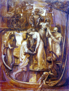  Dante Gabriel Rossetti The Boat of Love - Art Print