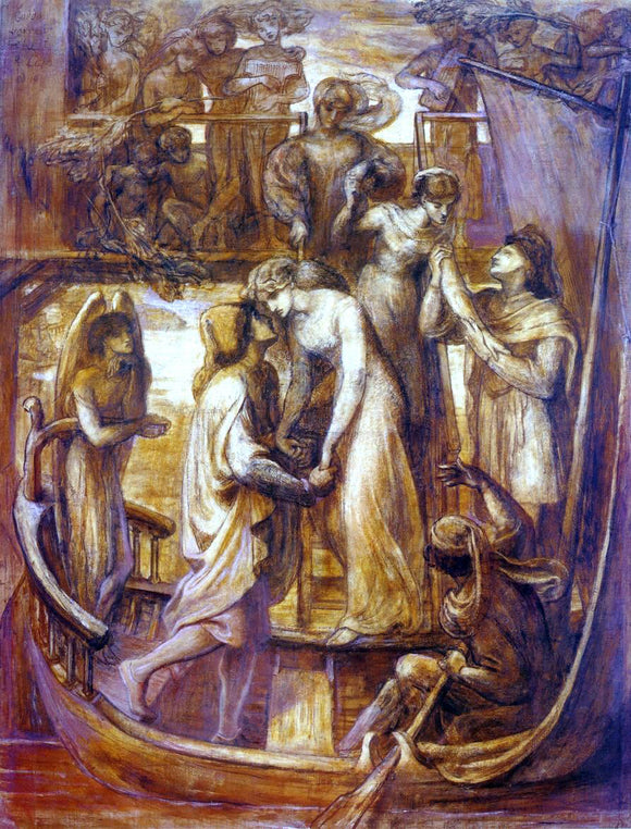  Dante Gabriel Rossetti The Boat of Love - Art Print
