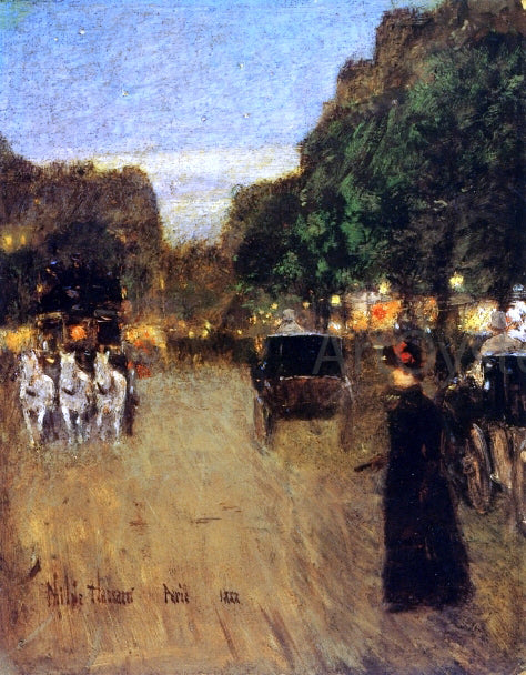  Frederick Childe Hassam The Boid de Boulogne - Art Print