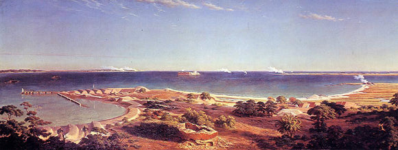  Albert Bierstadt The Bombardment of Fort Sumter - Art Print
