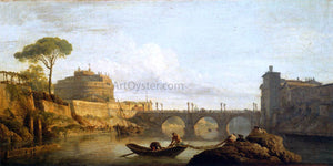  Claude-Joseph Vernet The Bridge and the Castel Sant'Angelo in Rome - Art Print