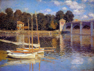  Claude Oscar Monet A Bridge at Argenteuil - Art Print