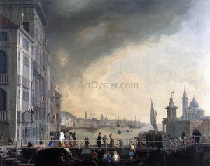  Luca Carlevaris The Bridge for the Feast of the Madonna della Salute - Art Print