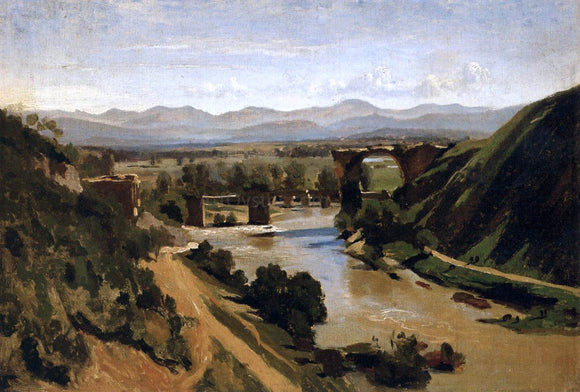 Jean-Baptiste-Camille Corot The Bridge of Narni - Art Print