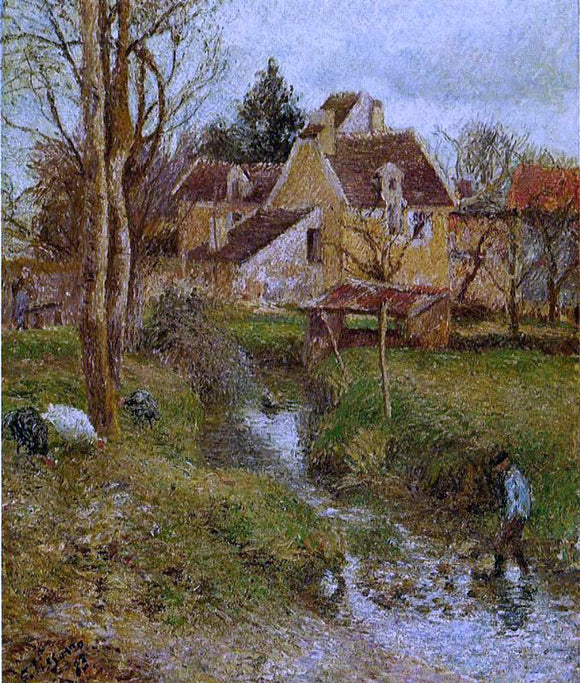  Camille Pissarro The Brook at Osny - Art Print