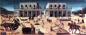  Piero Di Cosimo The Building of a Palace - Art Print