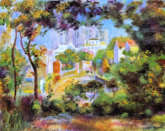  Pierre Auguste Renoir The Building of Sacred Heart - Art Print